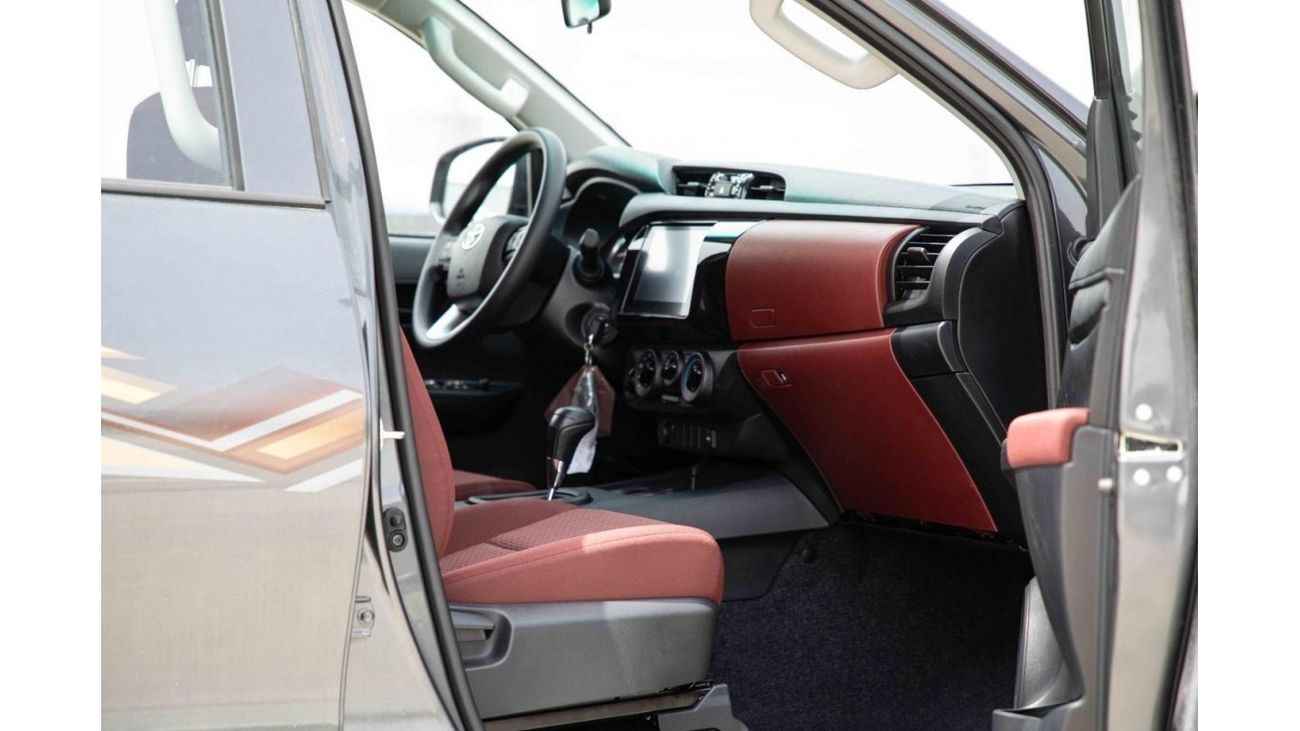 Toyota Hilux 2024 Toyota Hilux 2.4L DC WB 4X4 - Grey Mettalic inside Red | Export Only