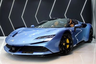 فيراري SF90 سبيدر JBL Audio, Carbon Fiber Interior, ADAS Full Pack, Dealer Service Package!!