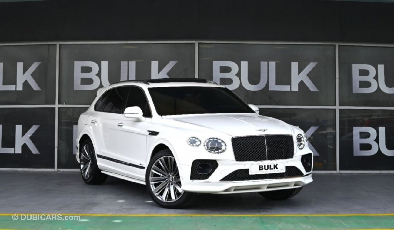 بنتلي بينتايجا Bentayga Speed V12 - GCC - Showroom Condition - 5,000 Km Only - Warranty + Service