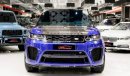 لاند روفر رانج روفر سبورت أس في آر RANGE ROVER SPORT SVR-2019-35000 KM