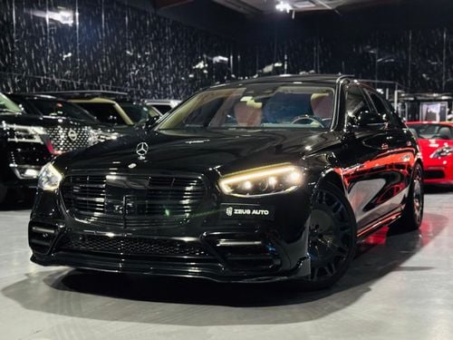 مرسيدس بنز S 500 4MATIC 3.0L 2022 Mercedes Benz S500 LWB, Warranty, Fully Loaded, Brabus Kit, Excellent Condition, 42