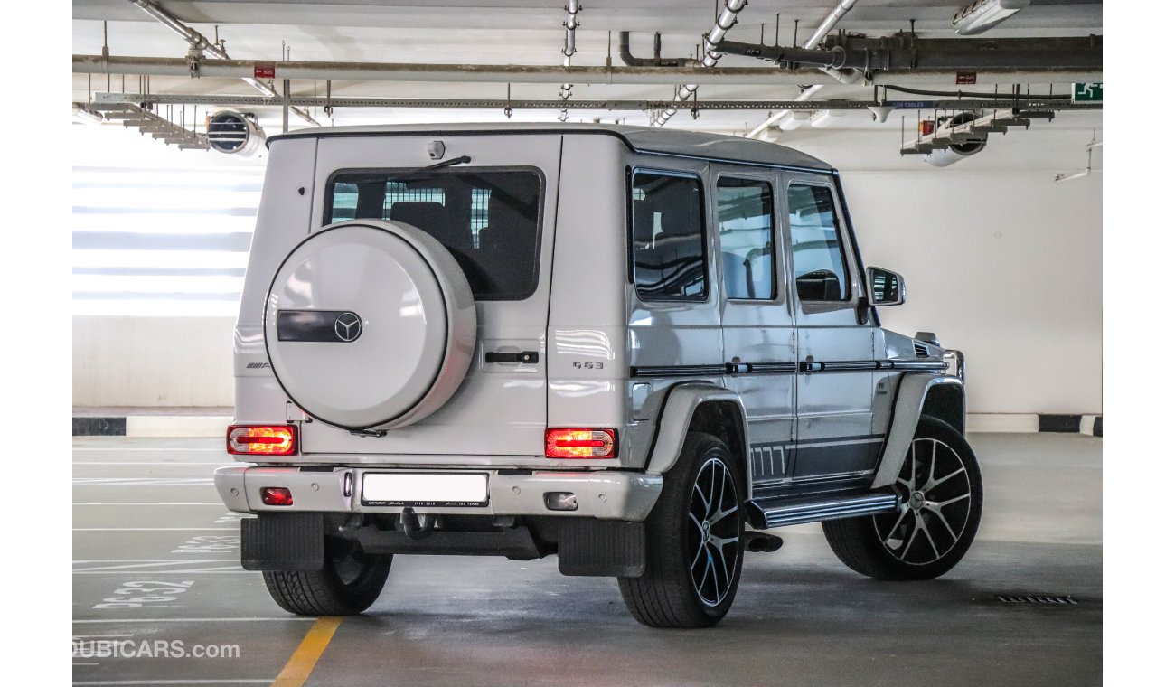 Mercedes-Benz G 63 AMG (463 Edition) 2018 GCC under Agency Warranty with Zero Down-Payment.