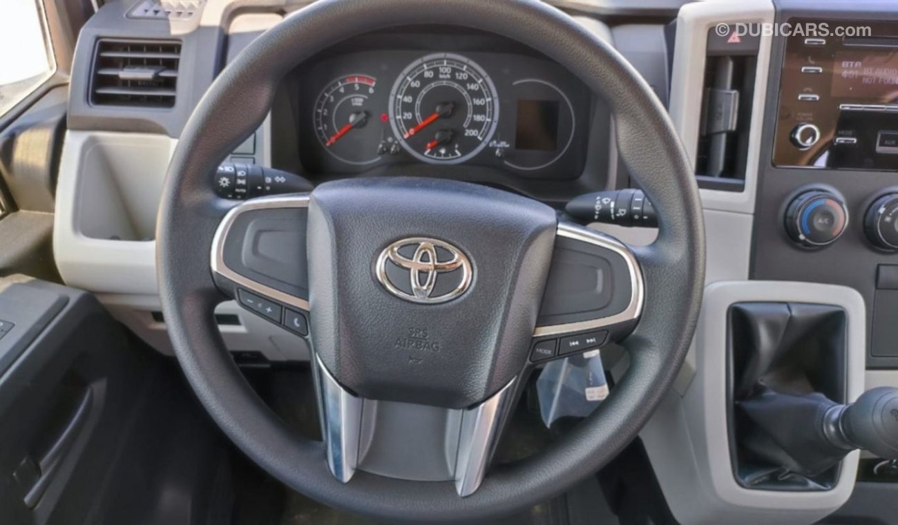 Toyota Hiace Black bumper 2.8L Diesel, 2023, 13 seats, RWD - KSA possible export