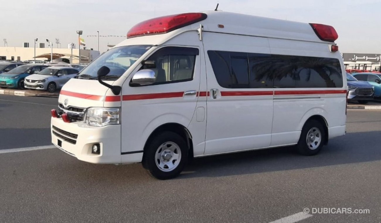 تويوتا هاياس TOYOTA HIACE OROGINAL JAPANI AMBULANCE 2TR 2.7 CC 2013 MODEL STOCK ID 1527