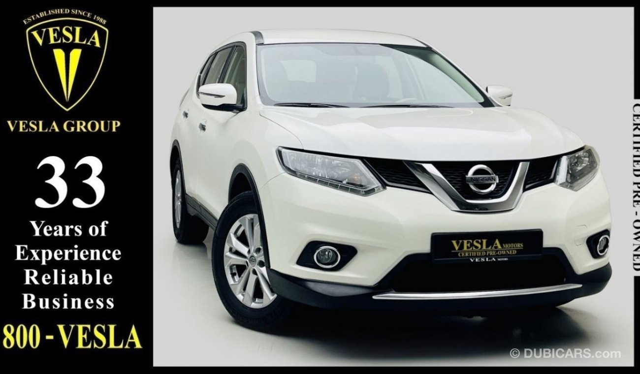 Nissan X-Trail SV + LEATHER SEATS + CRUISE CONTROL + NAVIGATION / GCC / 2017 / UNLIMITED MILEAGE WARRANTY / 985DHS