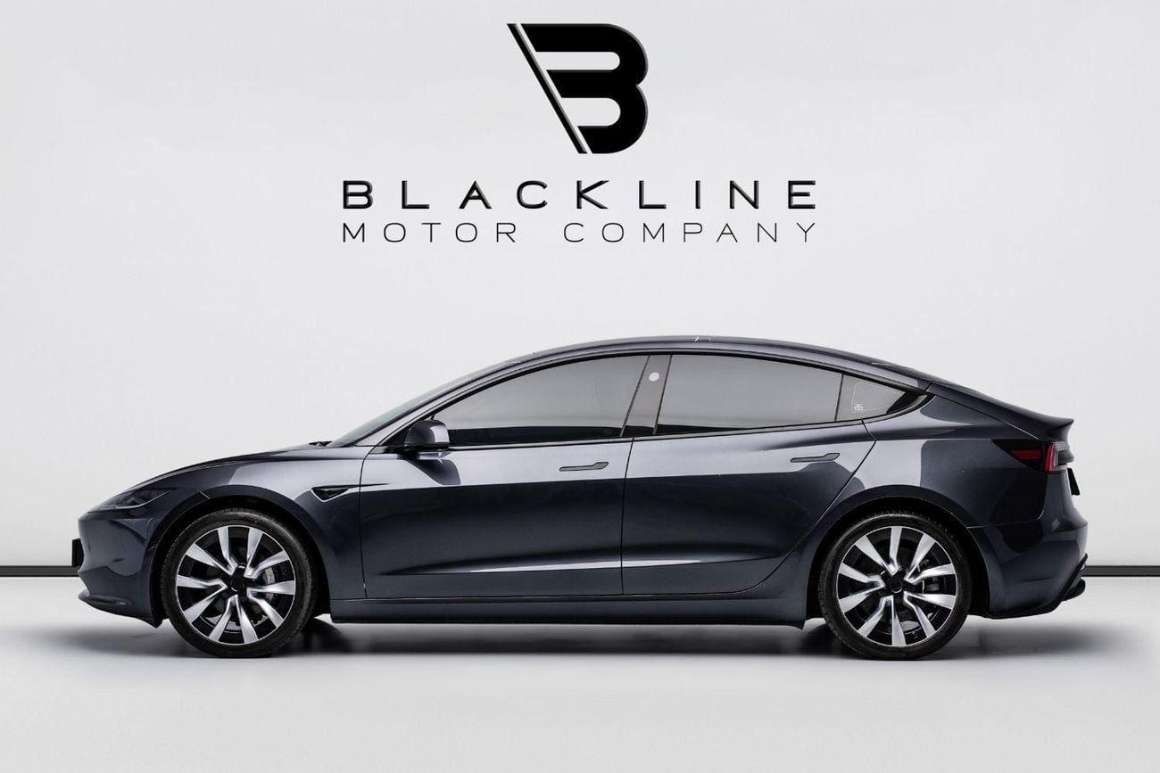 Tesla Model 3 LONG RANGE BUY NOW, PAY 2027 | THE BLACKLINE STANDARD | Tesla Warranty February 2028, GCC, Low KM's