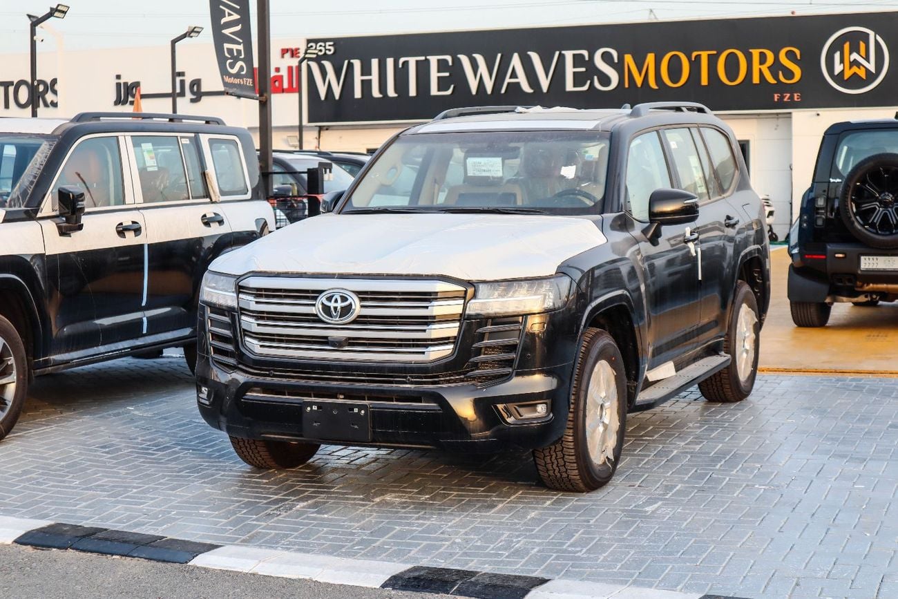 تويوتا لاند كروزر Toyota Land Cruiser GXR 3.5L 2026 4WD SUV (L2, Black exterior, Beige interior):