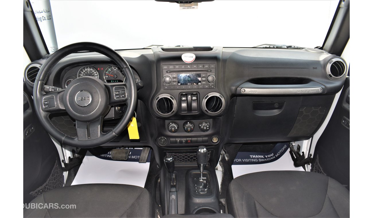 Jeep Wrangler AED 1760 PM | 0% DP | 3.6L SPORT V6 4X4 GCC WARRANTY
