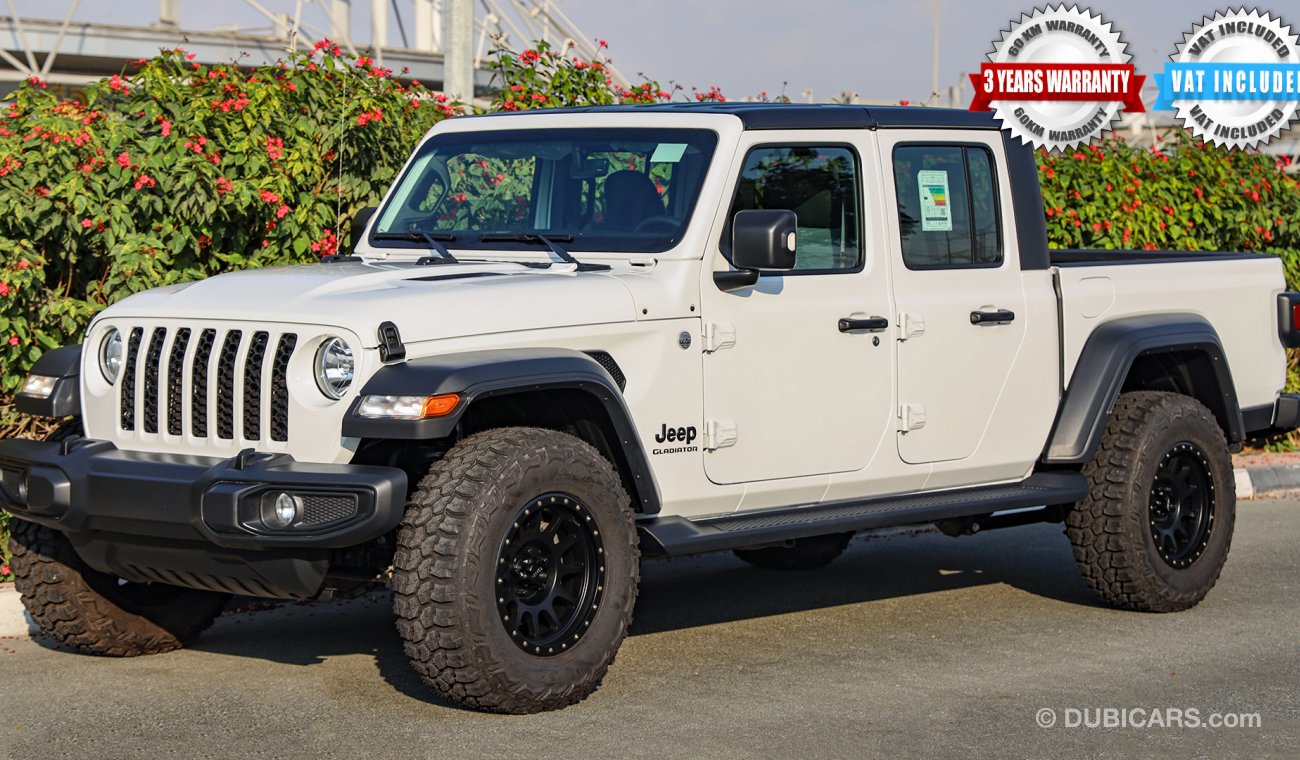 Jeep Gladiator 2020  Sport 4X4, 3.6L V6 GCC, 0km , W/ 3 Yrs or 100K km Warranty @ Official Dealer