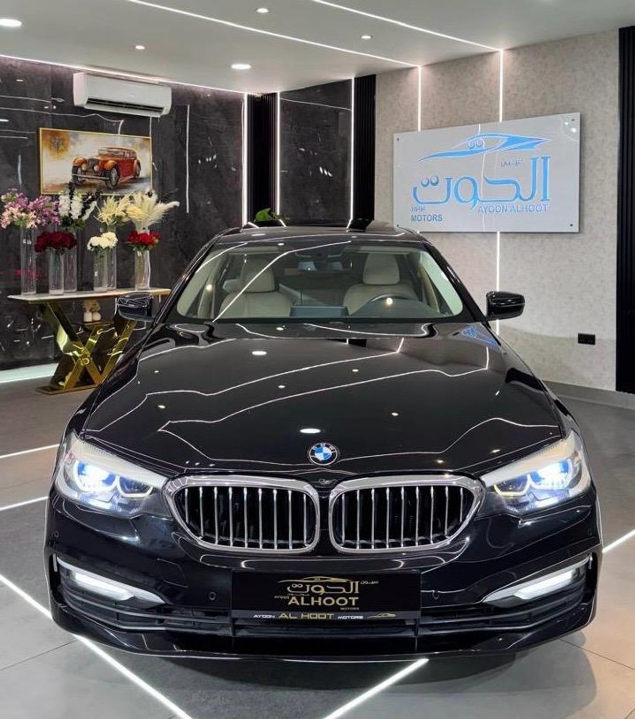 BMW 520i Middle East Edition 2.0L LUXURY ELITE BLACK BMW 520i || TOP RANGE || GCC || SCREENS || LIKE NEW || F
