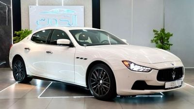 Maserati Ghibli BEST WHITE S Q4 V6 || TOP RANGE || GCC || RED INTERIOR || ACCIDENT FREE ||