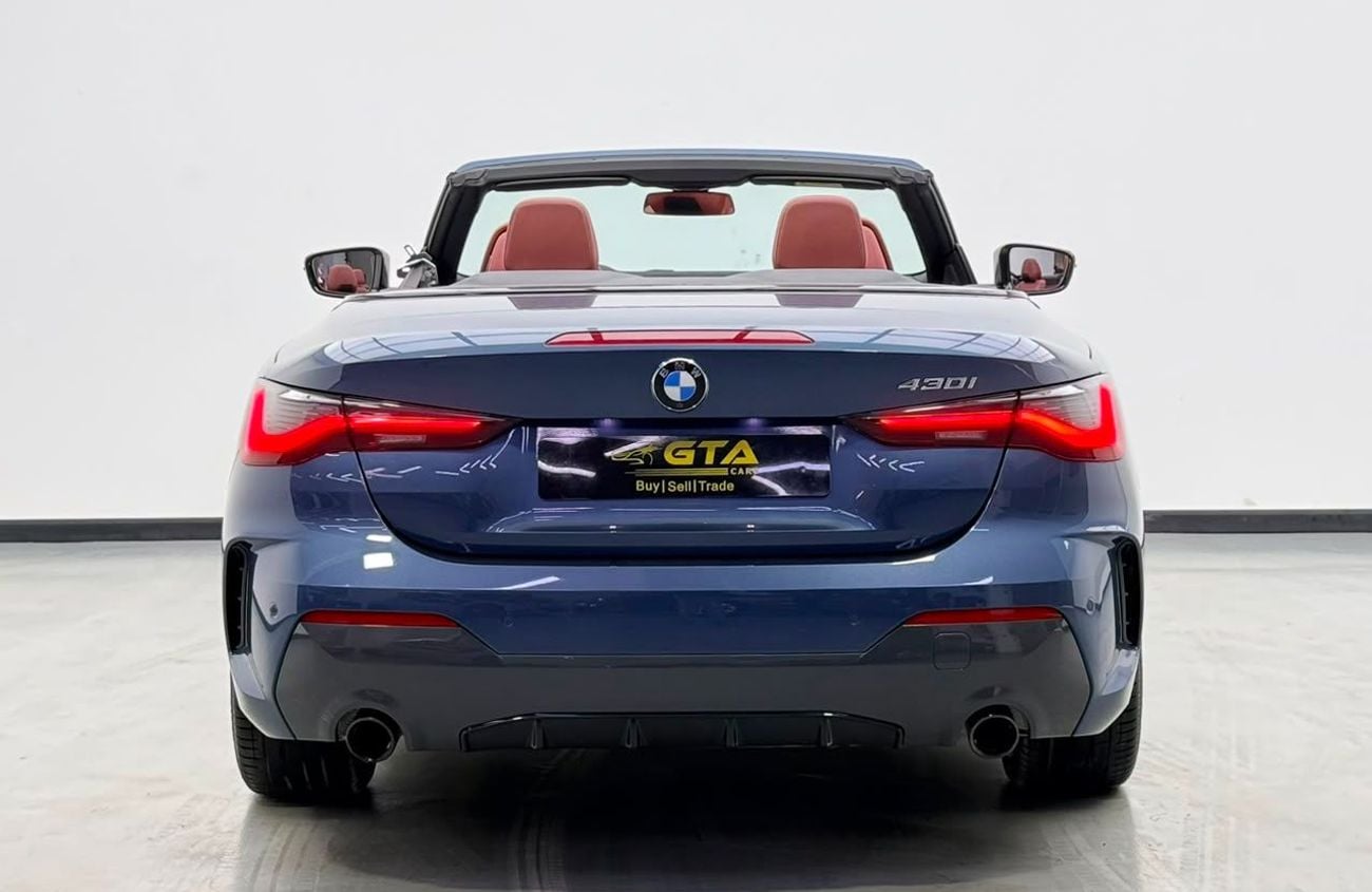 BMW 430i 2021 BMW 430i M-Sport Convertible, 2027 BMW Warranty + Service Pack, Full BMW Service History, GCC