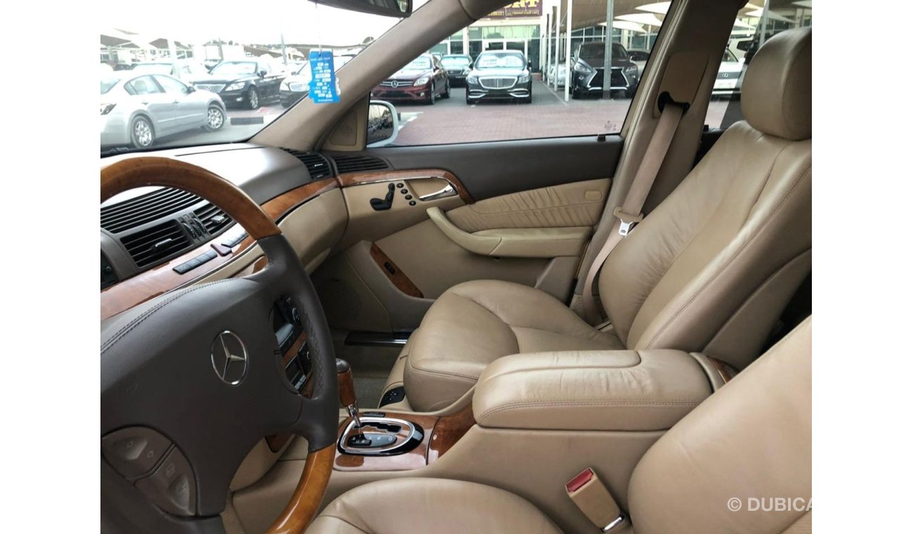 مرسيدس بنز S 350 موديل 2005 خليجي حاله ممتازه من الداخل والخارج فل مواصفات ابواب شفط دخول بدون مفتاح بصمه لارج ستاير