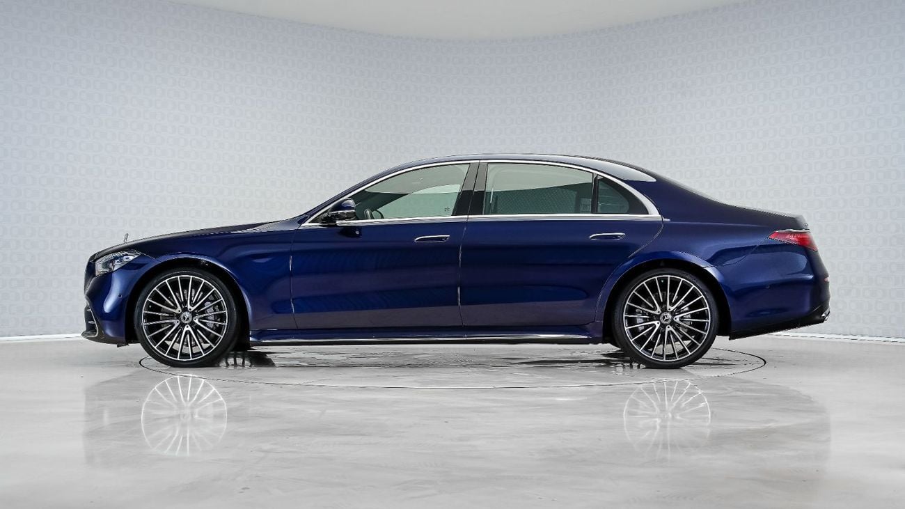 Mercedes-Benz S 450 4M 3.0L (367 HP) AMG Line | AED 7,377 PM | Rear Ent, Special Colour, Low KM | Ramadan Offer