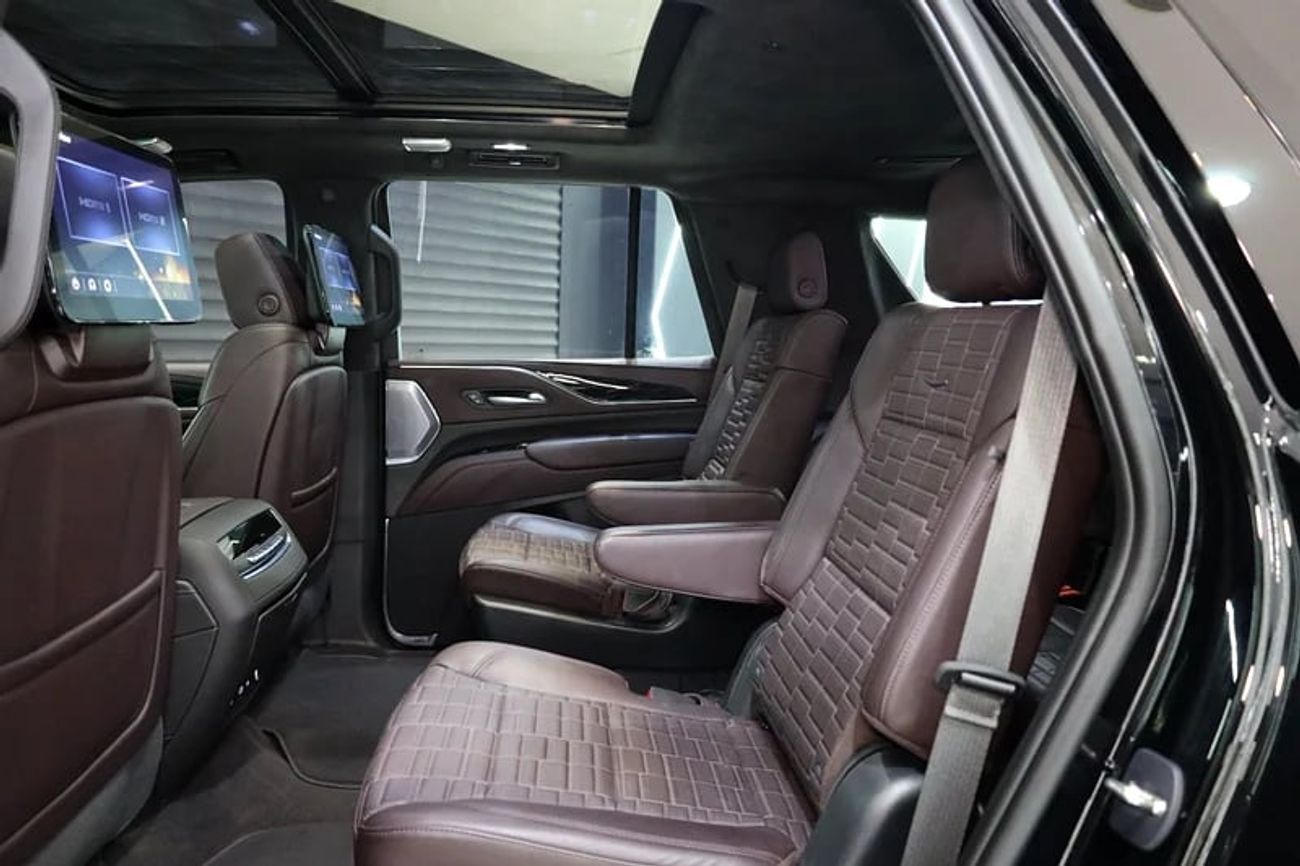 Cadillac Escalade Escalade-V 6.2L Rear-Seat Entertainment, Al Ghandi Warranty + Service Till 07/08/2029!!