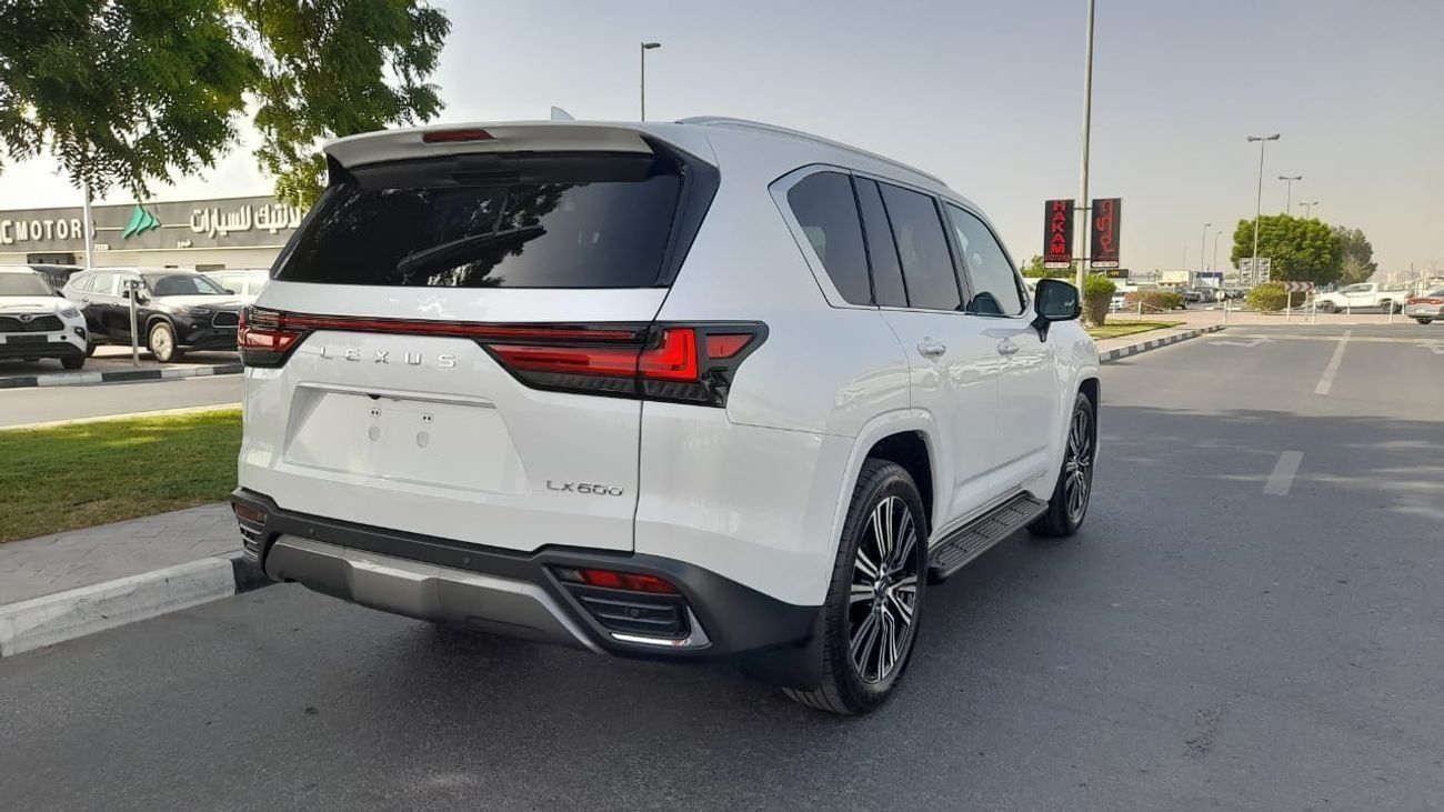 Lexus LX 600 RHD BRAND NEW 7 SEATER WHITE WITH TAN FULL OPTIONS PETROL Signature model