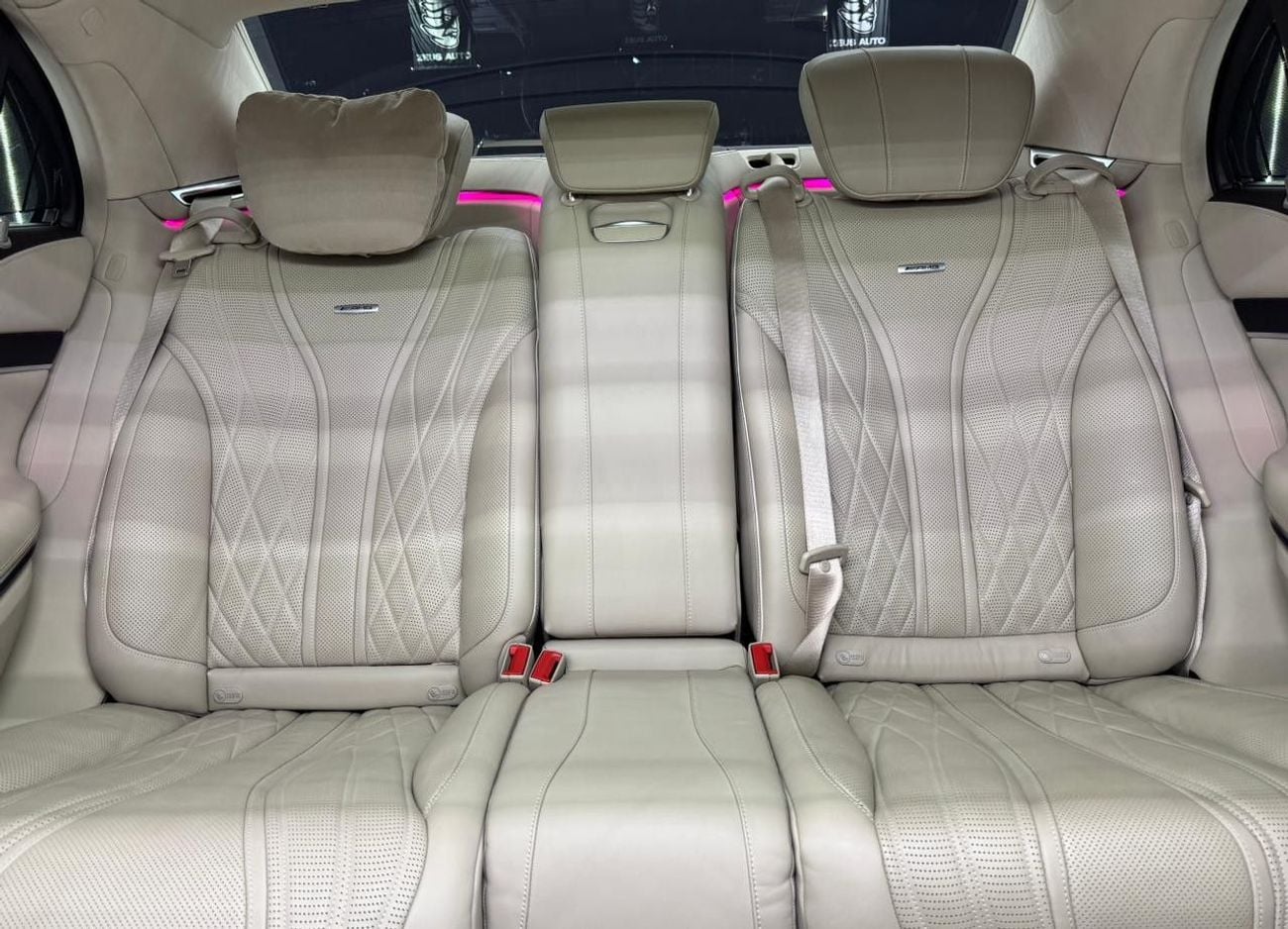 Mercedes Benz S63 AMG STD 4.0L V8 | Maybach Kit| Custom Tiffany green & glitter wrap/pink  finish