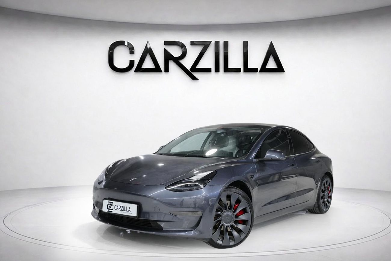 Tesla Model 3 Performance (AWD) AED 2,350 / Monthly l 0% Down payment l Performance l Excellent Condition