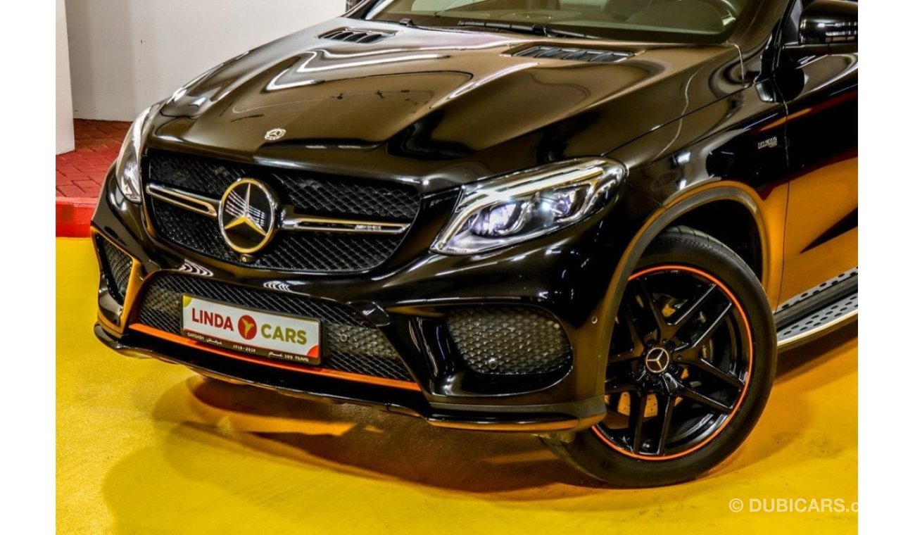 Mercedes-Benz GLE 43 AMG RESERVED ||| Mercedes Benz GLE 43 Coupe Orange Edition 2018 GCC under Warranty with Flexible Down-Pa