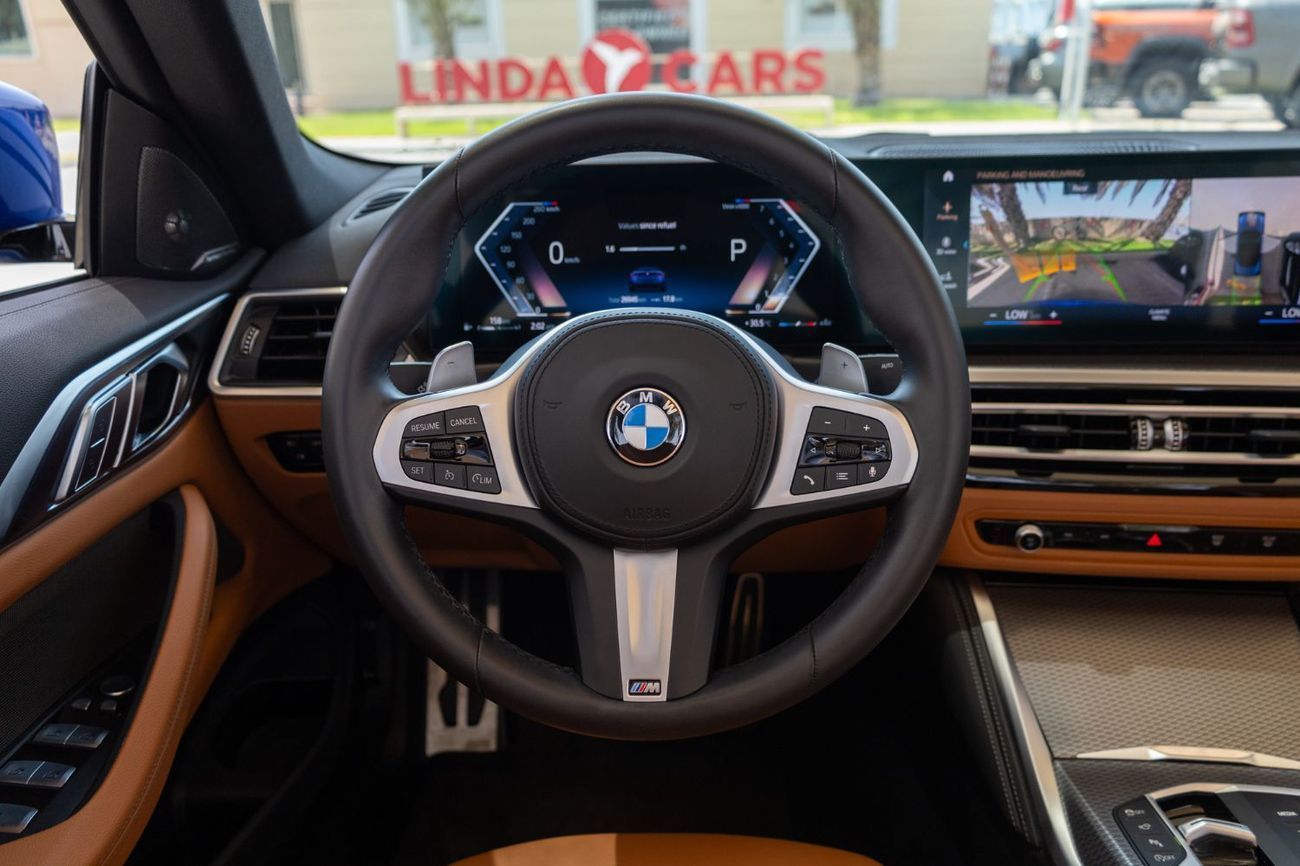 BMW 420i BMW 420i M-Sport Convertible 2024 GCC under Agency Warranty and Service Contract with Flexible Down-