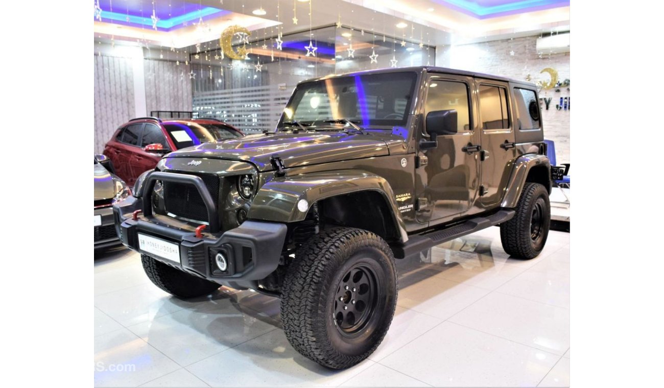 Jeep Wrangler AMAZING Jeep Wrangler Unlimited SAHARA 2015 Model!! in Dark Green Color! American Specs