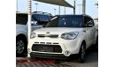 Kia Soul 2015 WHITE LEATHER GCC NO PAINT NO ACCEDINT  PERFECT