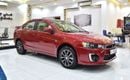 Mitsubishi Lancer EX EXCELLENT DEAL for our Mitsubishi Lancer EX ( 2016 Model ) in Red Color GCC Specs