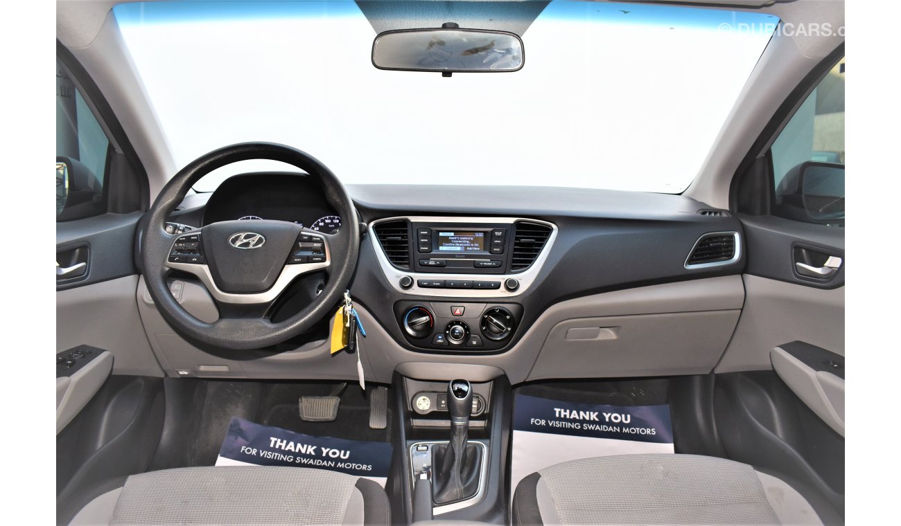 Hyundai Accent 1.6L GL 2019 GCC SPECS DEALER WARRANTY