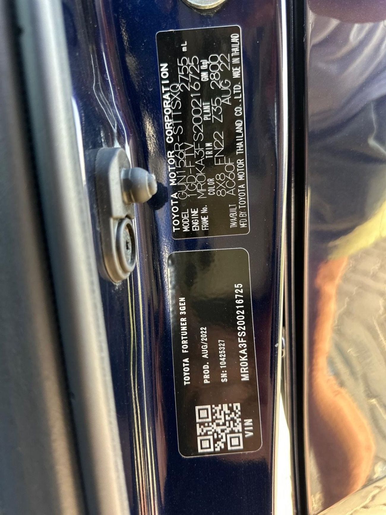 Toyota Fortuner Export from Australia