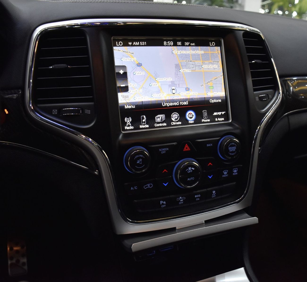 Jeep Grand Cherokee EXCELLENT DEAL for our Jeep Grand Cherokee SRT ( 2015 Model ) in Grey Color GCC Specs