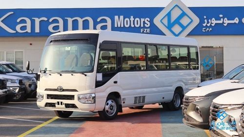Toyota Coaster 2.7L Petrol Engine Manual Drive 5-Speed 23 Seater, fabric Seat Radio AM/FM Digital Clock Air Bags