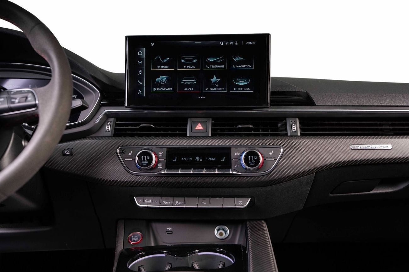 أودي RS5 Sportback-Competition Package-RS Carbon Fiber Sports Seats-Al Nabooda service contract