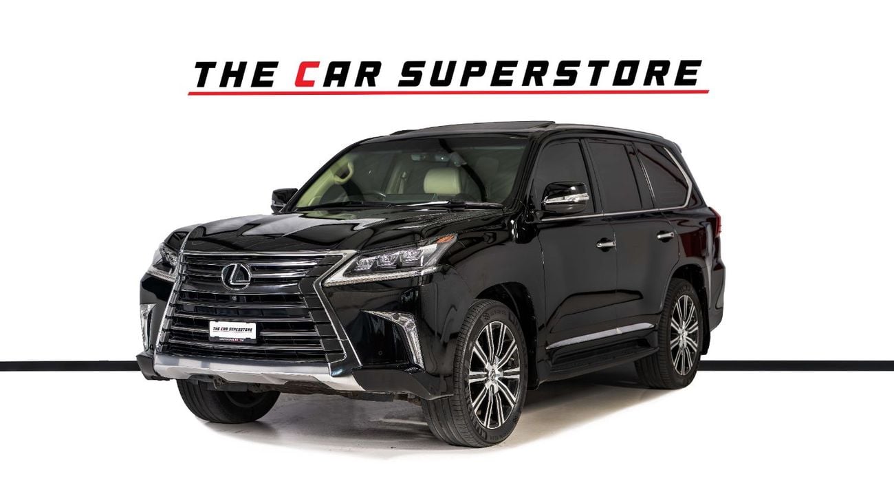 Lexus LX 570 Signature 5.7L 7 Seats-Al Futtaim Full Service History-Pearl Black Exterior Color