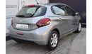 Peugeot 208 AED 449 PM | 1.6L ACTIVE GCC AGENCY WARRANTY UP TO 2024 OR 100K KM