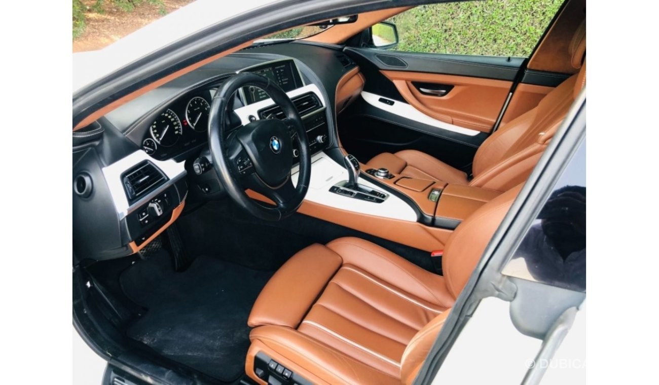 BMW 650i BMW 650 MODEL 2013 GCC CAR PERFECT CONDITION FULL OPTION PANORAMIC ROOF LEATHER SEATS 5 CAMR navigat