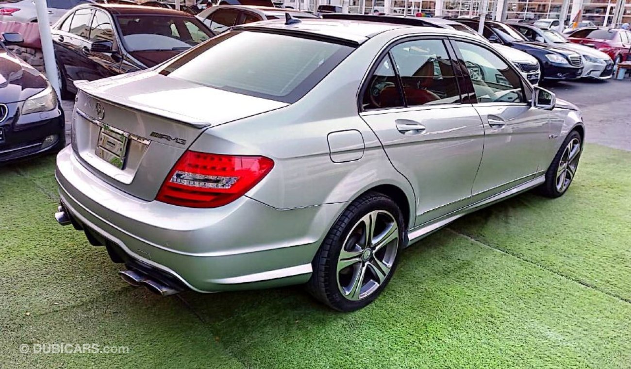 Mercedes-Benz C 300 Imported 2010 model, adapter 63, silver color inside red number one, leather hatch, sensors, alloy w