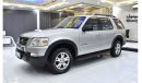 فورد إكسبلورر EXCELLENT DEAL for our Ford Explorer XLT 4WD ( 2007 Model ) in Silver Color GCC Specs