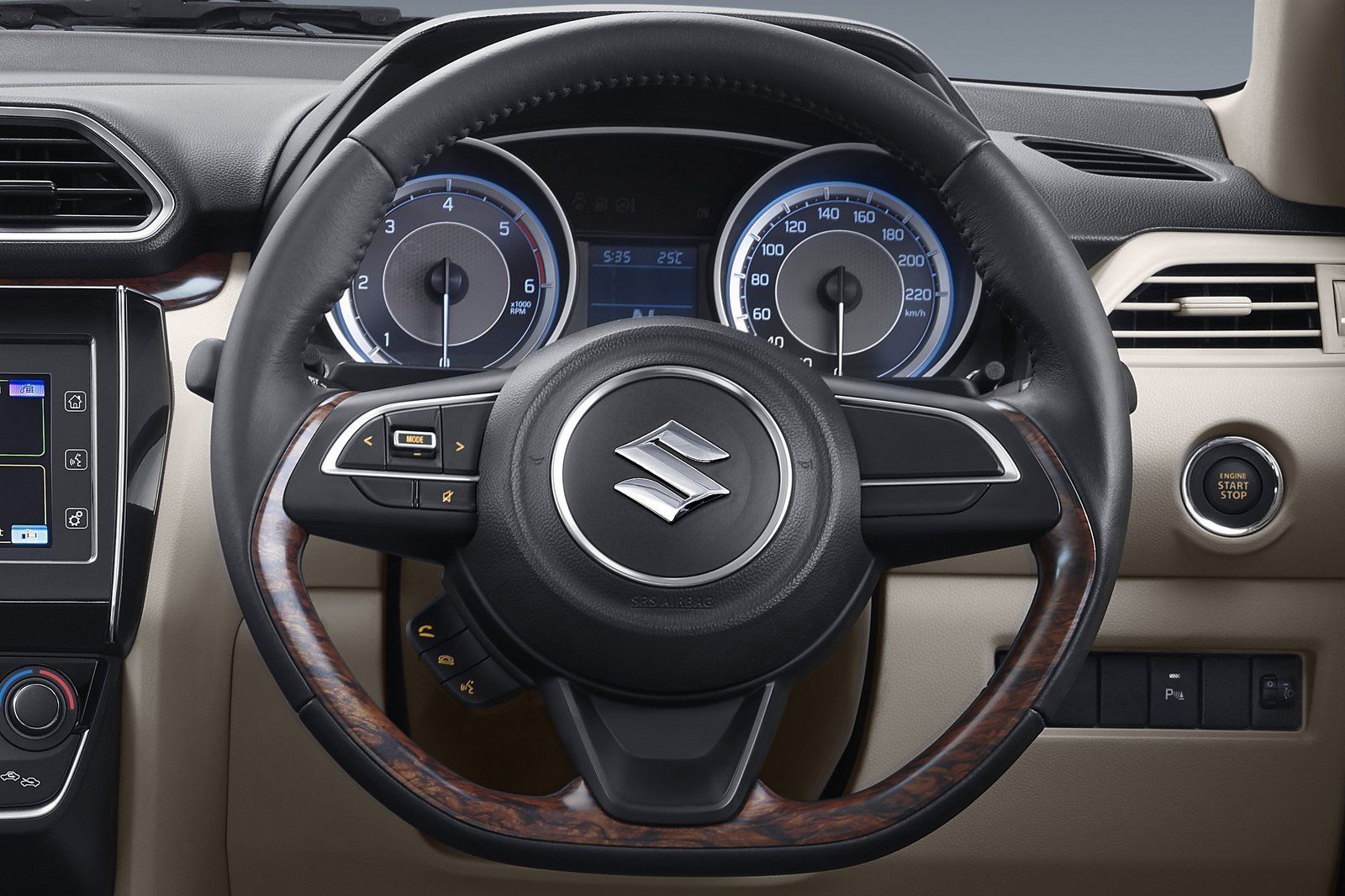 Suzuki Dzire interior - Steering Wheel