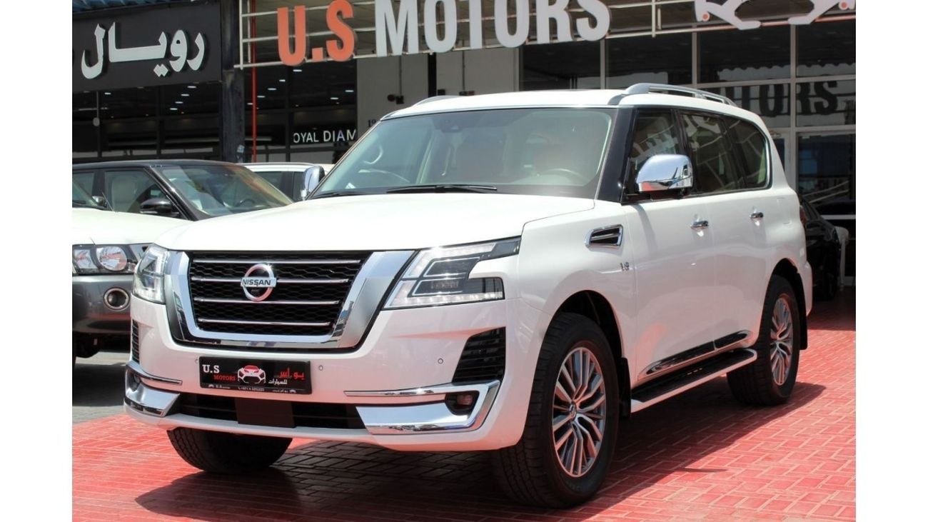 Nissan Patrol LE Platinum City PLATINUM CITY LE V8 2021 GCC LOW MILEAGE SINGLE OWNER WITH AGENCY PACKAGE IN MINT C