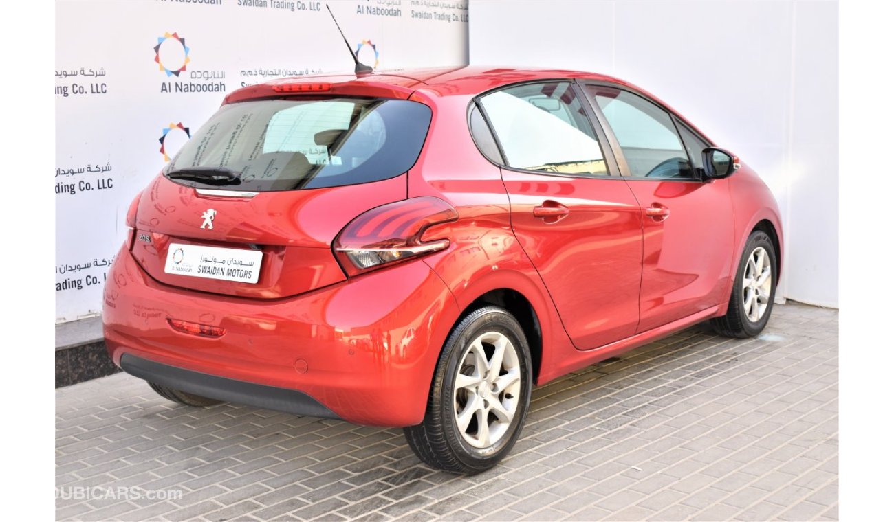 Peugeot 208 AED 723 PM | 1.6L ACTIVE 2019 GCC AGENCY WARRANTY UP TO 2024 OR 100000KM