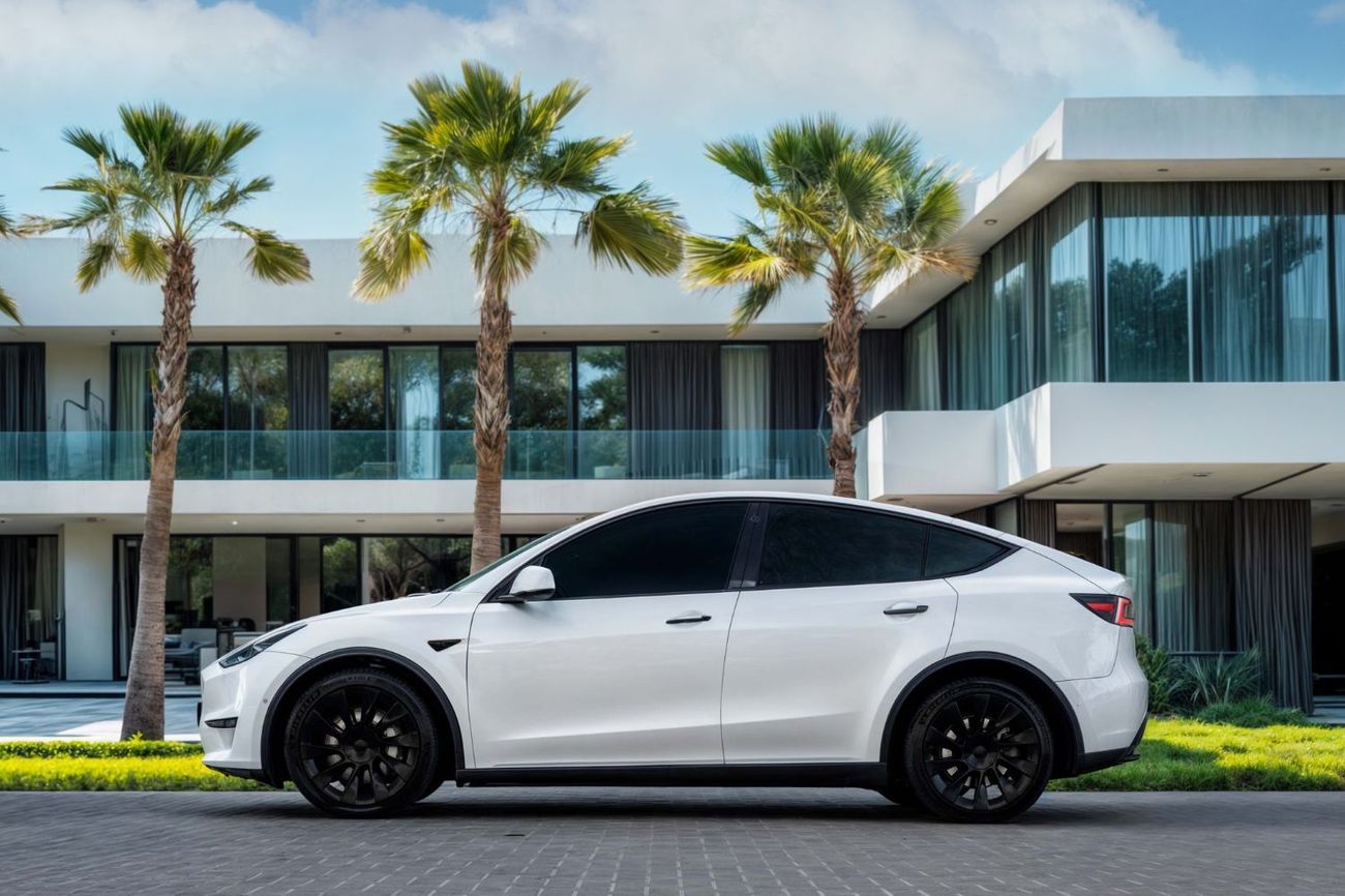 تسلا موديل Y Long Range | 3,427 P.M  | 0% Downpayment | Enhanced Autopilot | Pearl White