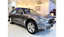 إنفينيتي QX70 ORIGINAL PAINT With Service History Infiniti QX70 2014 Model!! in Grey Color! GCC Specs