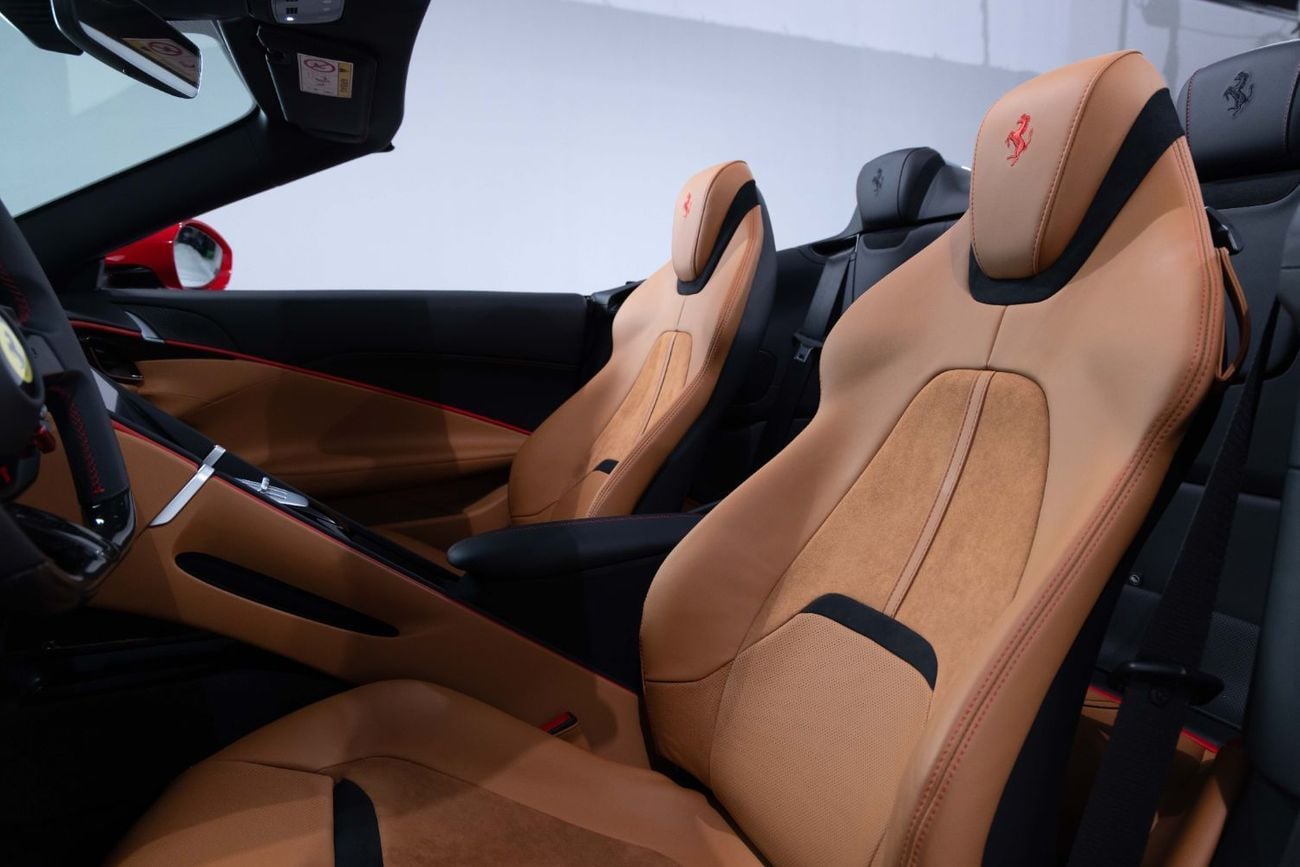 فيراري روما Spider – Delivery Mileage | Red Exterior | Cuoio Interior