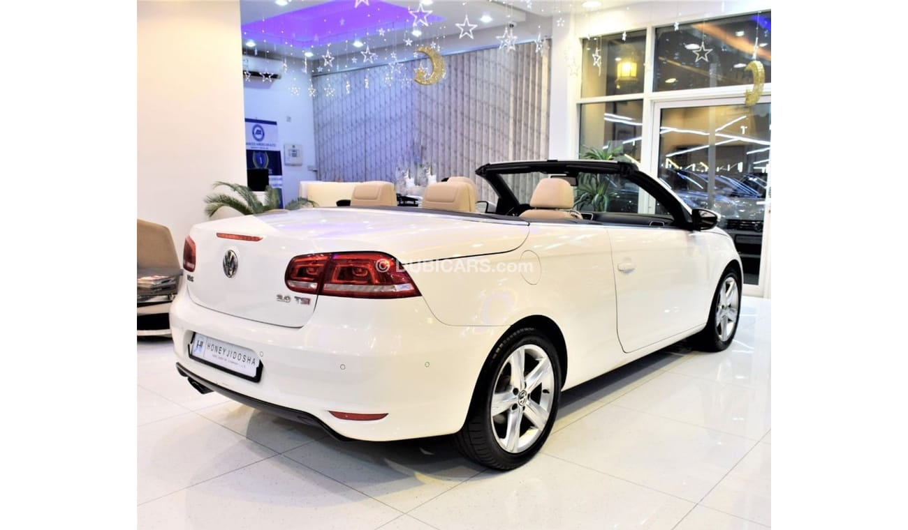 Volkswagen Eos VERY LOW MILEAGE 76000 KM! AMAZING Volkswagen EOS CONVERTIBLE 2012 Model!! in White Color! GCC Specs