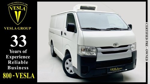 Toyota Hiace CARGO VAN + 3 SEATERS + CHILLER + CENTRAL LOCK / 2019 / GCC / UNLIMITED MILEAGE WARRANTY / 1,170DHS