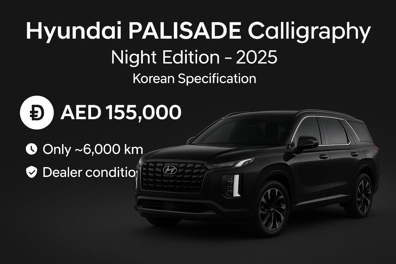 Hyundai Palisade Calligraphy Night Edition – 2025 Limited Korean Spec