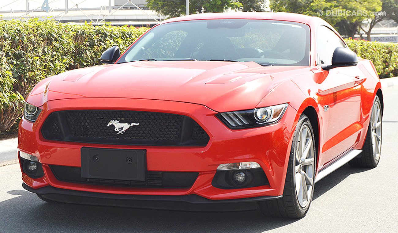 Ford Mustang GT Premium, 5.0L V8, GCC Specs with Al Tayer Warranty until 2020 or 100K km