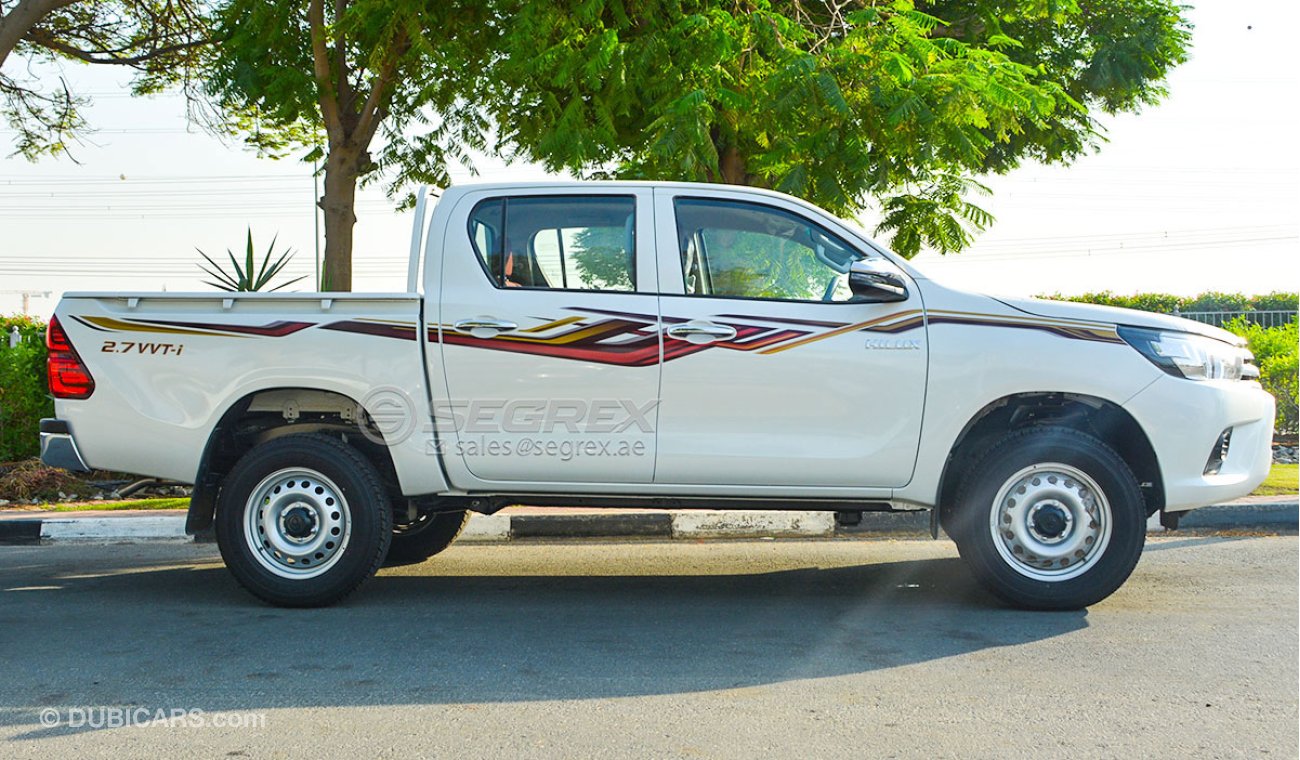 Toyota Hilux 2.7 & 2.4 DOUBLE & SINGLE CABIN 4x4 & 4x2  POWER & MANUAL WINDOWS & MANUAL AND AUTO GEAR-B AVAILABLE