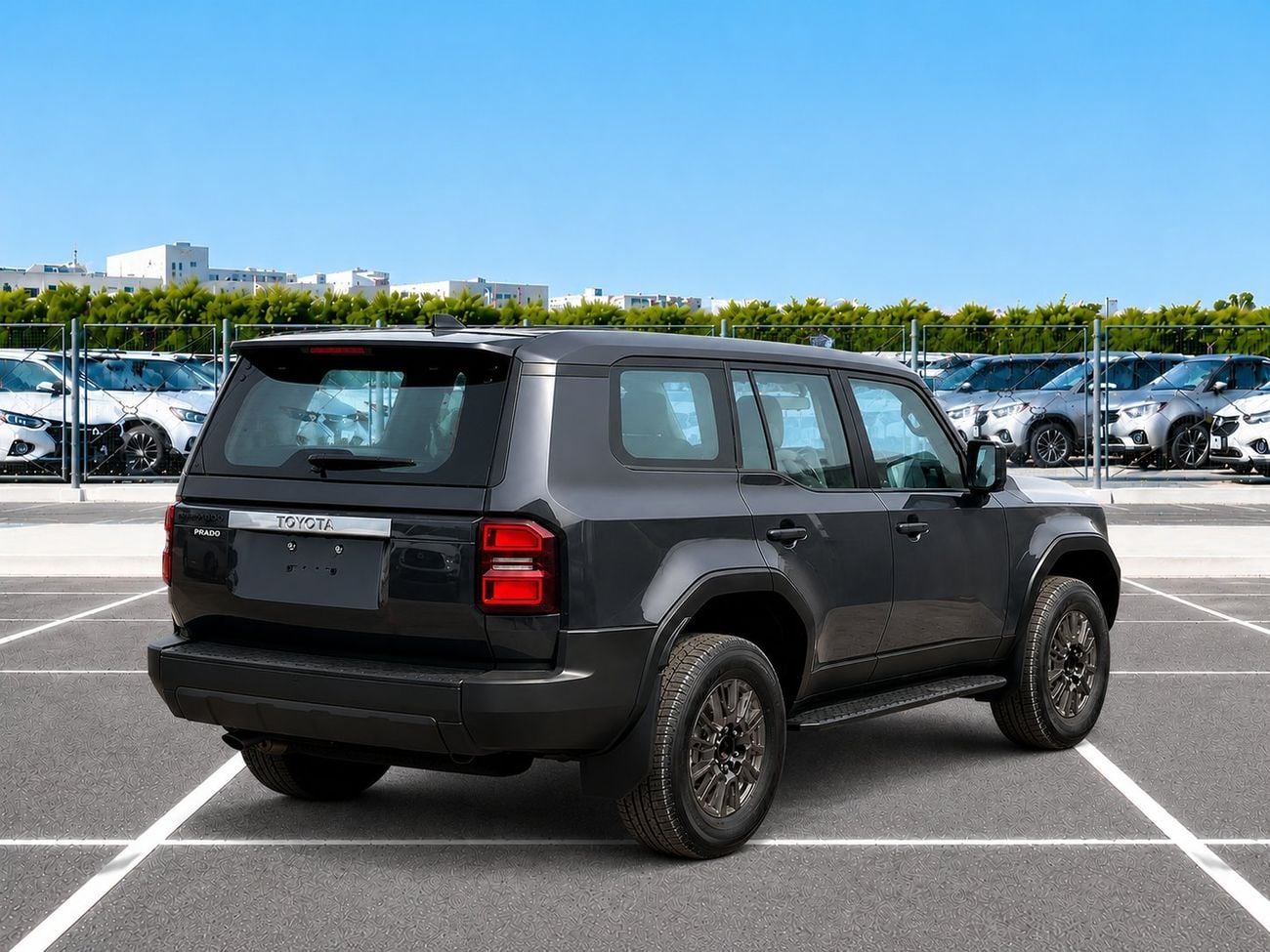 تويوتا برادو ECTAI0003 - RHD Toyota Prado AR-TX - 2.8L Diesel Auto - Grey - 2025