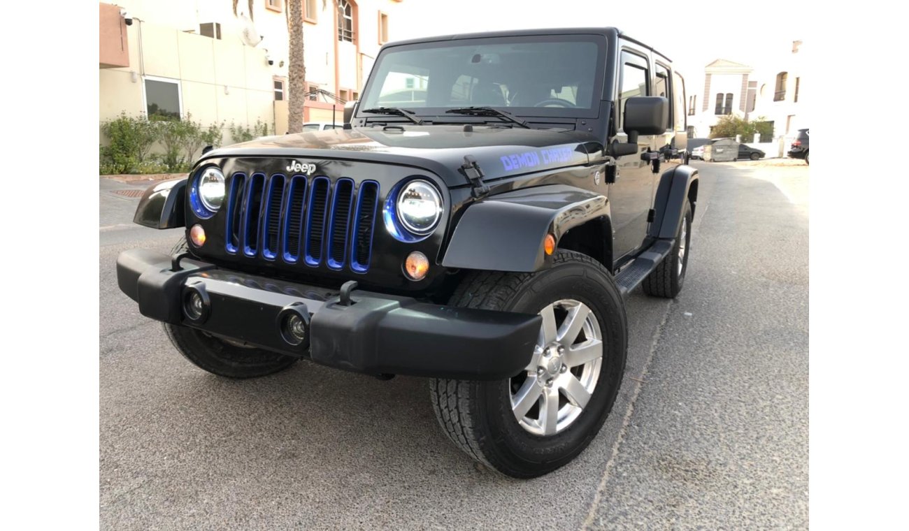 جيب رانجلر 3.6L, 17" Chrome Rims, Remote Start, Hard Roof, Front A/C, JUST LIKE NEW (LOT # JS2018)